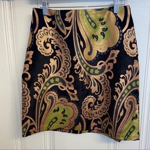 SEVIER Skirts Metallic Tapestry Skirt